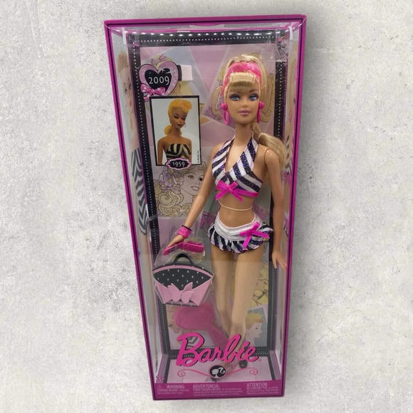 Mattel Other - Mattel Celebration Barbie Then and Now 1959-2009 With Accessories  Toy Doll NIB